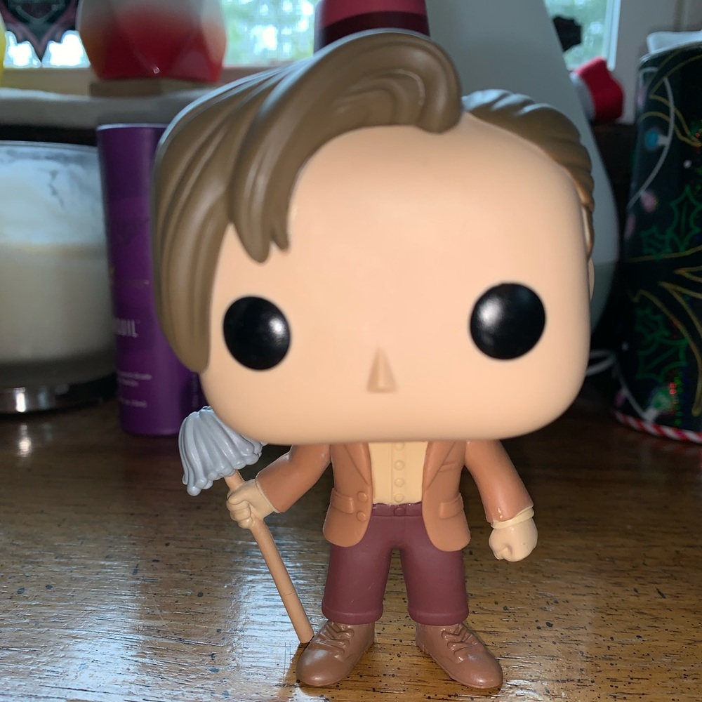 Doctor Who eleventh Doctor Funko POP with mop